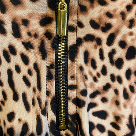 INC Brown and Tan Leopard Print V-Neck Tank Top - Picture 8 of 15